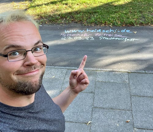 Werbung auf der Straße